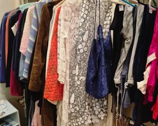 Women's dresses and skirts.