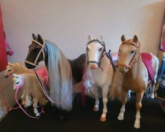 American Girl & Barbie Horses