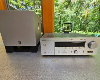 Yamaha receiver and subwolfer