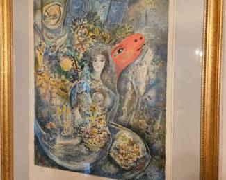Lim. Ed. Marc Chagall print 33" x 41"