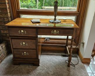 Solid wood desk