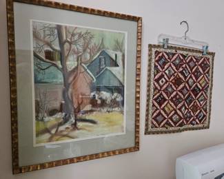 Original artwork. Sampler quilt by Ann Ward ... astonishing work!
