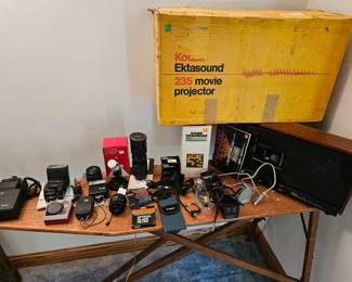 Camera accessories and a nice movie projector