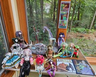 Handmade dolls. Also supplies for making your own!
