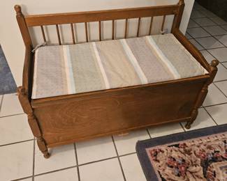 Bench seat that opens