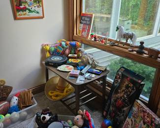Kids corner; note Harry Potter lego set