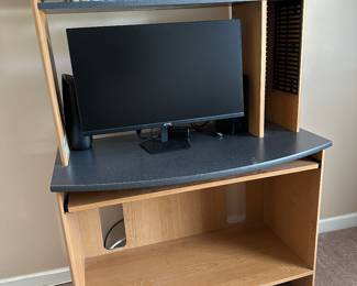 Monitor and 
Computer Desk