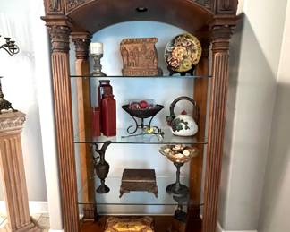 Display Cabinet with Glass Shelves