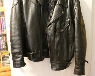 Black Leather Motorcycle Jacket