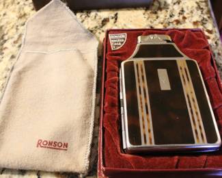 Vintage Ronson Cigarette Lighter & Case