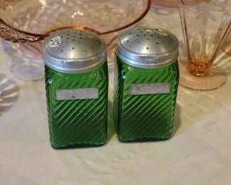 Depression Glass Shakers