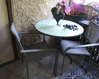 Mosaic Bistro Table & Two Chairs
