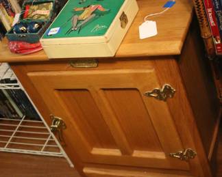 Oak "Ice Box" Cabinet