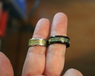 Lord Of The Rings Style Glow In The Dark Rings