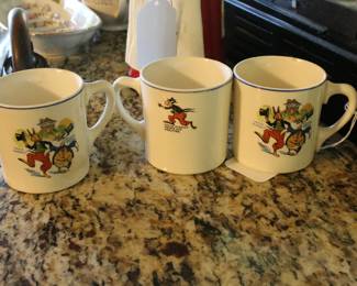 Antique Ovaltine Uncle Wiggly Advertising Mugs