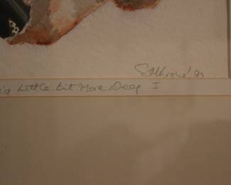 Signed Print "Dig A Little More Deep I"