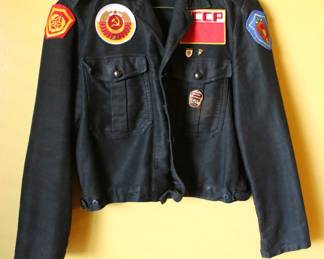 1980s Ukrainian (Soviet) Navy Jacket W/Pins & 1 Ruble