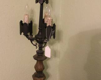 Spanish Gothic 3 Candle Lamp