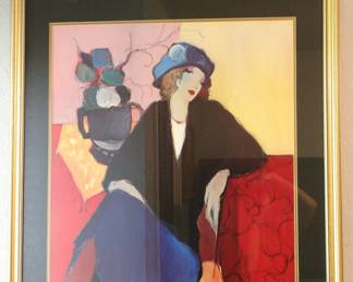 Framed Itzchak Tarkay "Suzanne" Signed Lithograph