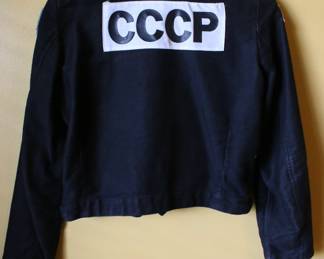 1980's Ukranian (Soviet) Navy Jacket W/Pins & 1 Ruble