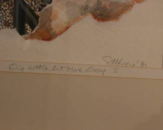 "Dig A Little More Deep I" Print