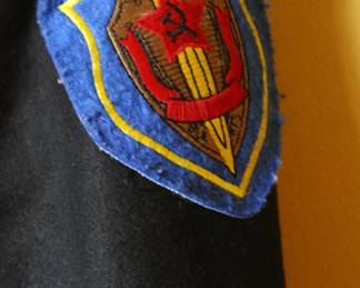 1980's Ukranian (Soviet) Navy Jacket W/Pins & 1 Ruble