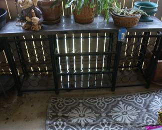 Outdoor Marble Top Wine Bar