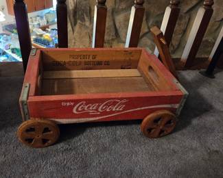 Vintage Wooden Coca-Cola Wagon