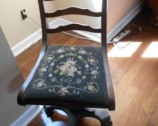 needlepoint office chair