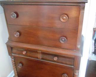 cherry chest and glassware