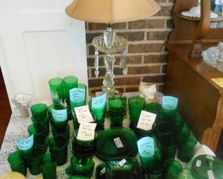 Green glassware