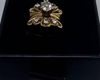 14k diamond ring