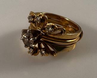 14k diamond ring