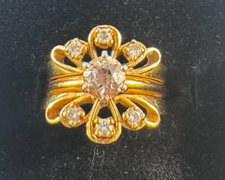 14k diamond ring