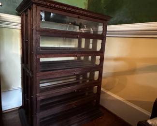 Antique spool cabinet