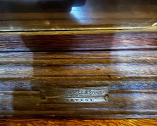 Antique spool cabinet