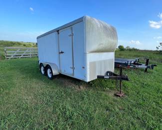 Wells cargo enclosed trailer… I believe it’s a 14 foot with a double door back in the side entrance… Built out of the inside with wood and in solid condition… We are asking $4000 but open to reasonable cash offers. Contact me for a showing