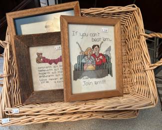 Stitched Framed Wall Art