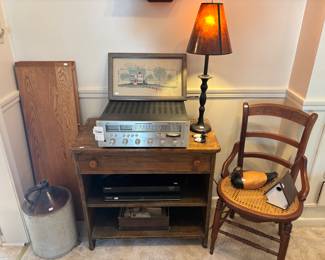 Antique Jug, Marantz Receiver, Antique Chair, Duck Figurines