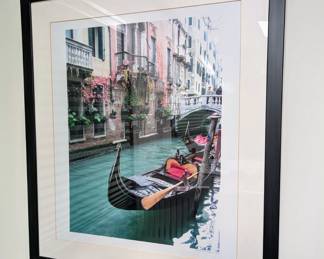 Lots of decorative wall art with prints and some original artist pieces