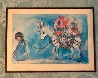 Vintage Ettore (Ted) DeGrazia  print