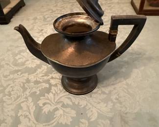 Antique Hotel Statler Silver Teapot