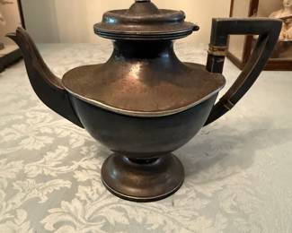 Antique Hotel Statler Silver Teapot