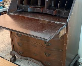 Vintage Mahogany Chippendale Desk