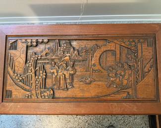 Carved Storage chest. (Hope Chest)