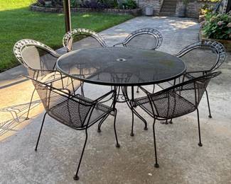 Outdoor Table with 6 Chairs
