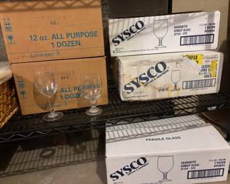 Glassware for Serving or Catering