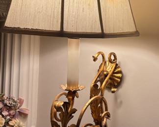Wall Sconce- Gold Leaf