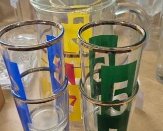 Pitcher and glasses