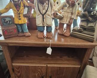 Monkeys and cabinet